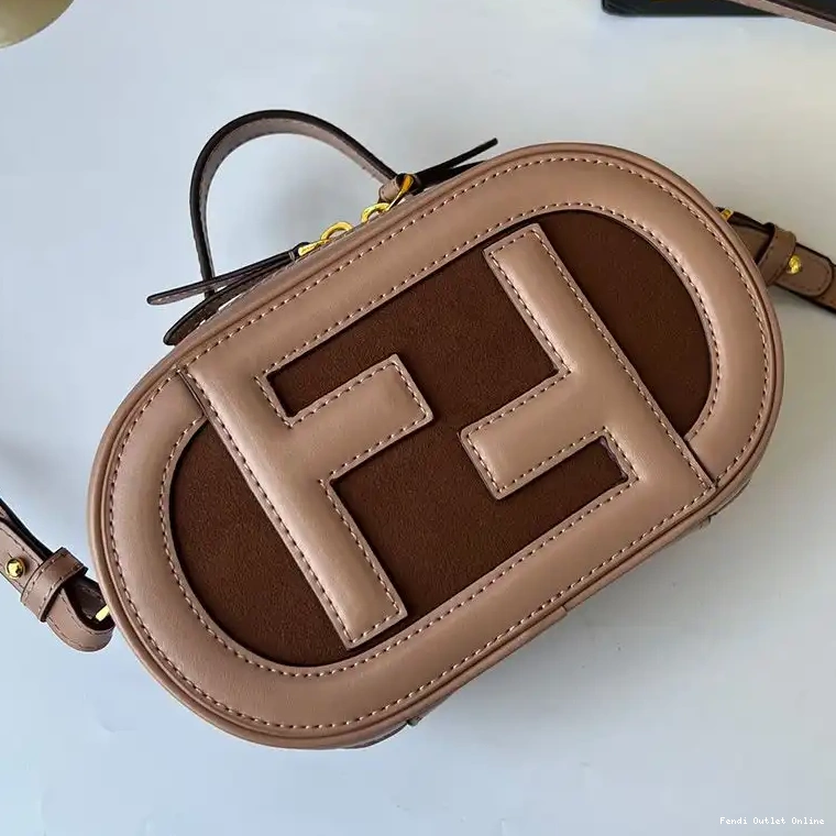 Affordable Grey Calf Mini In O'Lock Camera Case Fendi Leather 0607